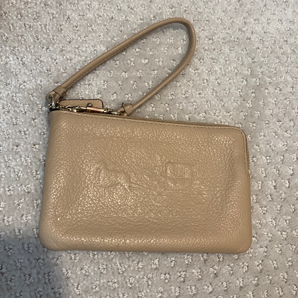 Coach corner zip wristlet